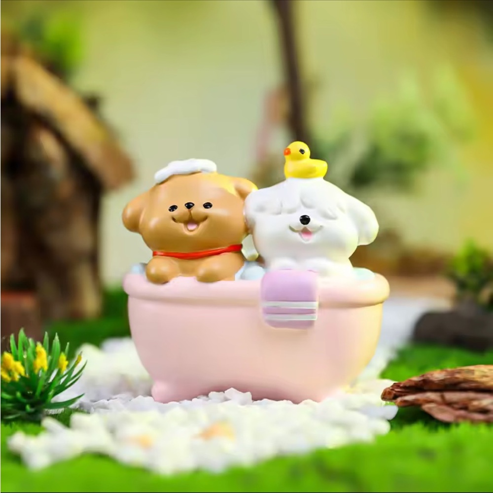 NWOT Line Dog Figurine Happy Series Blind Box